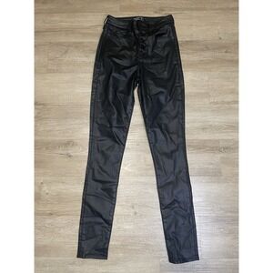 Abercrombie & Fitch 26 2 Curve Love Super Skinny Ankle High Rise Leather Pants